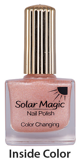 Color Changing Nail Polish Bottle - Magic Chiffon to Fireworks Red - inside color