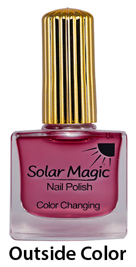 Color Changing Nail Polish Bottle - Magic Gel-e Top Coat to Just Add Wine! - outside color