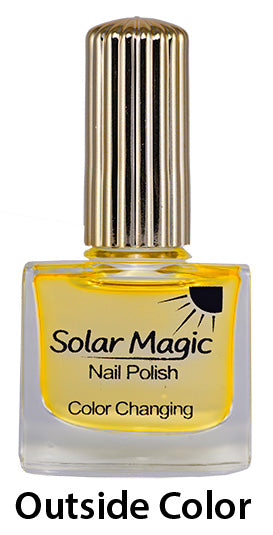 Color Changing Nail Polish Bottle - Magic Gel-e Top Coat to Summer Surprise! - outside color