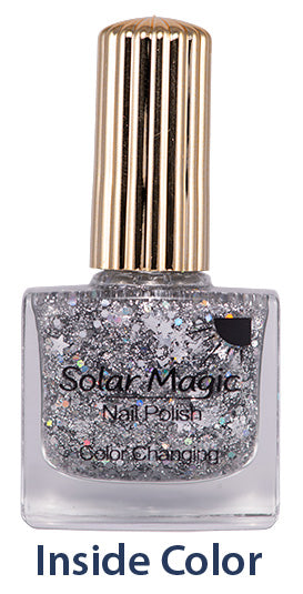 Color Changing Nail Polish Bottle - Magic Glitter to Copper Blast - inside color