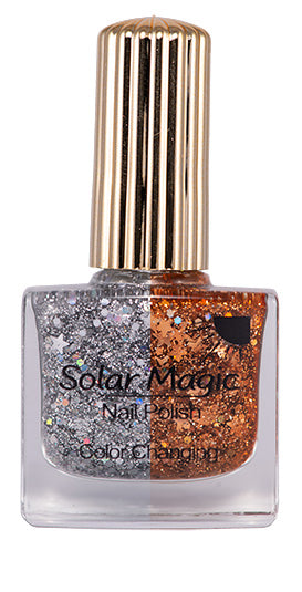 Color Changing Nail Polish Bottle - Magic Glitter to Copper Blast