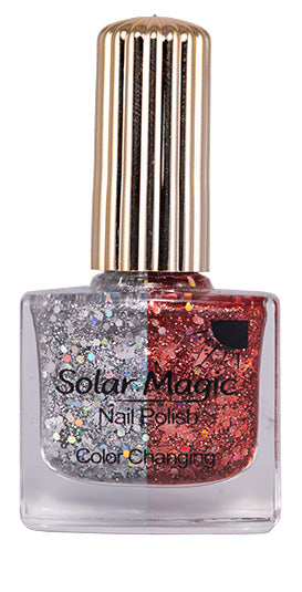 Color Changing Nail Polish Bottle - Magic Glitter to Rockin' Ruby