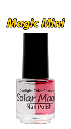 Color Change Nail Polish in Sun - Magic Gel-e Top Coat to Just Add Wine! - Magic Mini Bottle