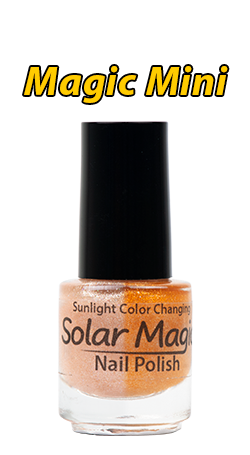 Color Change Nail Polish - Magic Chiffon to Sunset Glow - Magic Mini Bottle