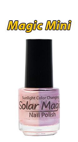 Change Color Nail Polish - Pink Pearl to Steel Oyster- Magic Mini Bottle