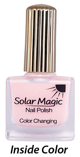 Sugar Pink to Summer Sunshine Color Change Nail Polish Bottle - inside color