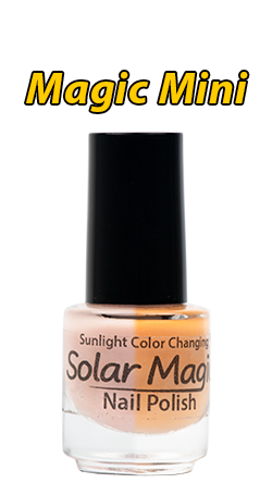 Sugar Pink to Sunset Orange Color Change Nail Polish - Magic Mini Bottle