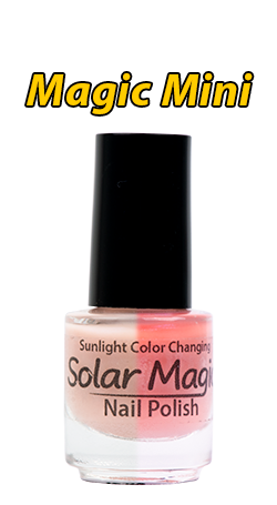 Sugar Pink to Sunset Red Color Change Nail Polish - Magic Mini Bottle