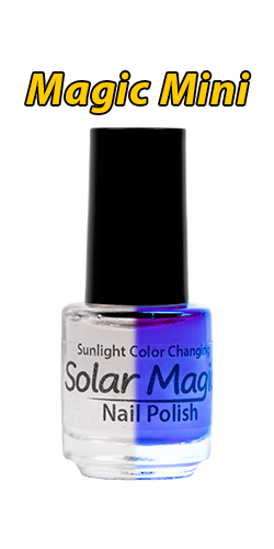 Color Change Nail Polish - Gel e Top Coat to Blue Jean Girl - Magic Mini Bottle